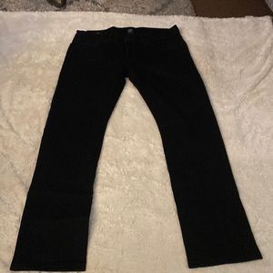 True Religion Black men’s jeans 34x34 irregular size tag Ricky relaxed straight